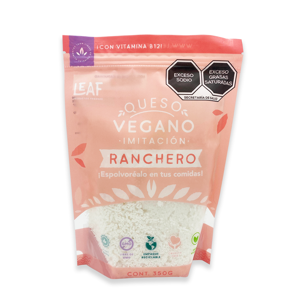 Leaf Ranchero 350g Abasto Vegano Mayoreo